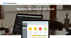 Desktop Screenshot of cloudamize.com