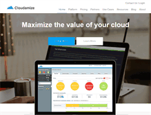 Tablet Screenshot of cloudamize.com